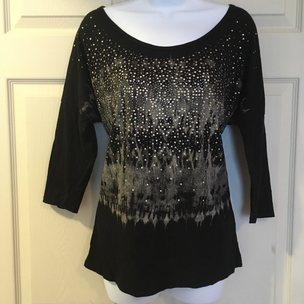 2/$10 Maurices tie-dye rhinestone shirt